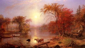 阿爾伯特 比爾施塔特 Indian Summer Hudson River 阿爾伯特 比爾施塔特 Indian Summer Hudson River